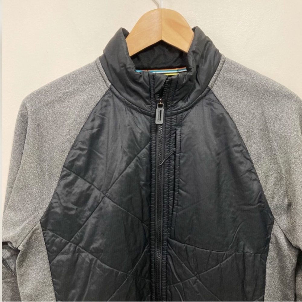 Smartwool Mens Size Small Zip Up Sweater Black Grey - Picture 3 of 10